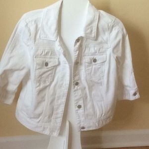 White denim jacket